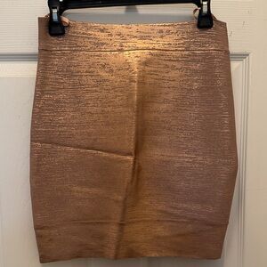 BCBGMaxAzria Bronze Pencil Skirt